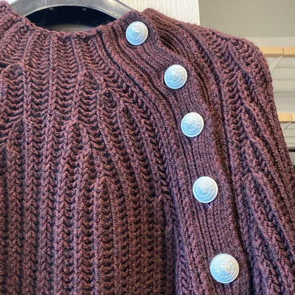 Zadig &Voltaire COLEEN chunky knit wool sweater SZ S - Picture 2 of 7